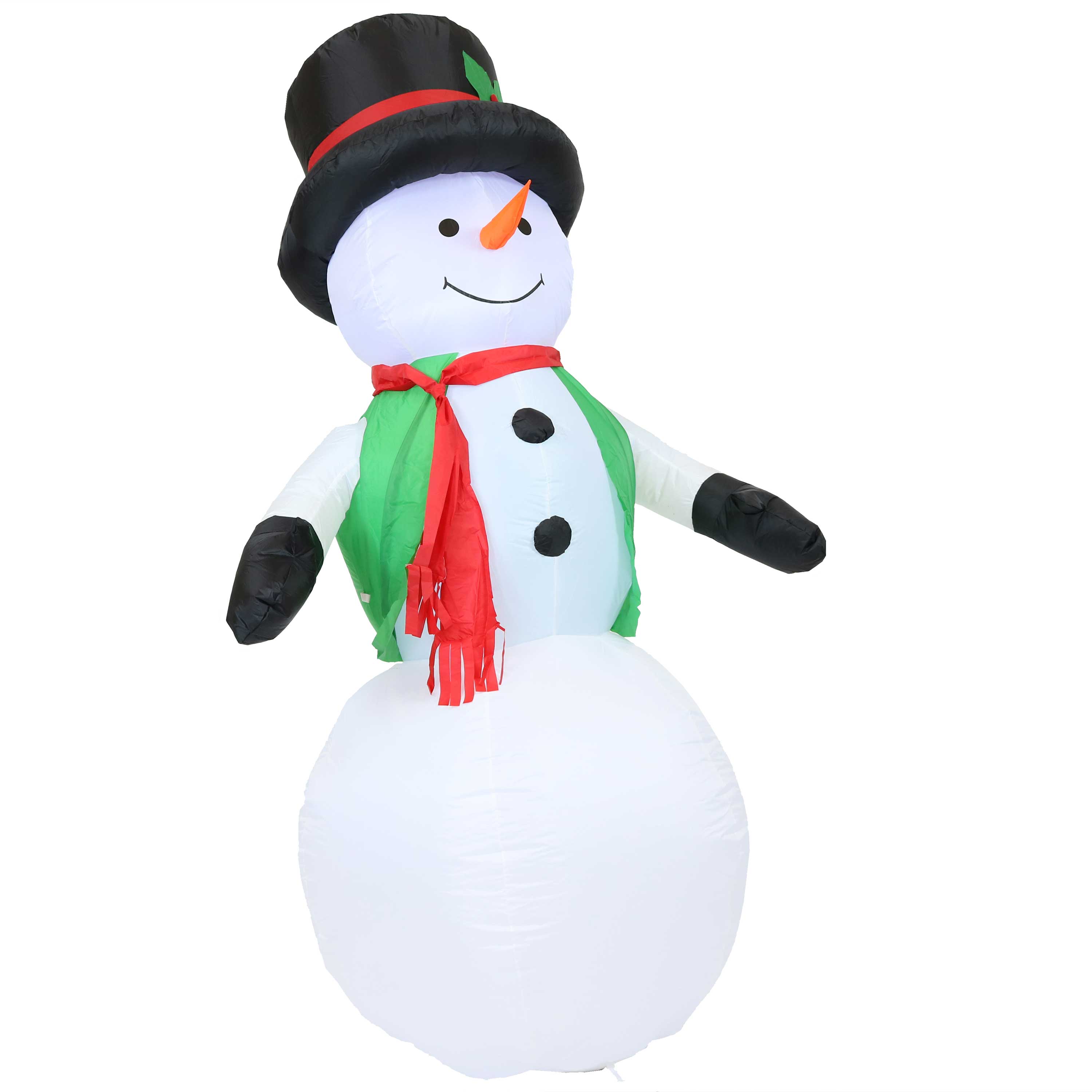 Sunnydaze Holly Jolly Snowman Inflatable Decoration