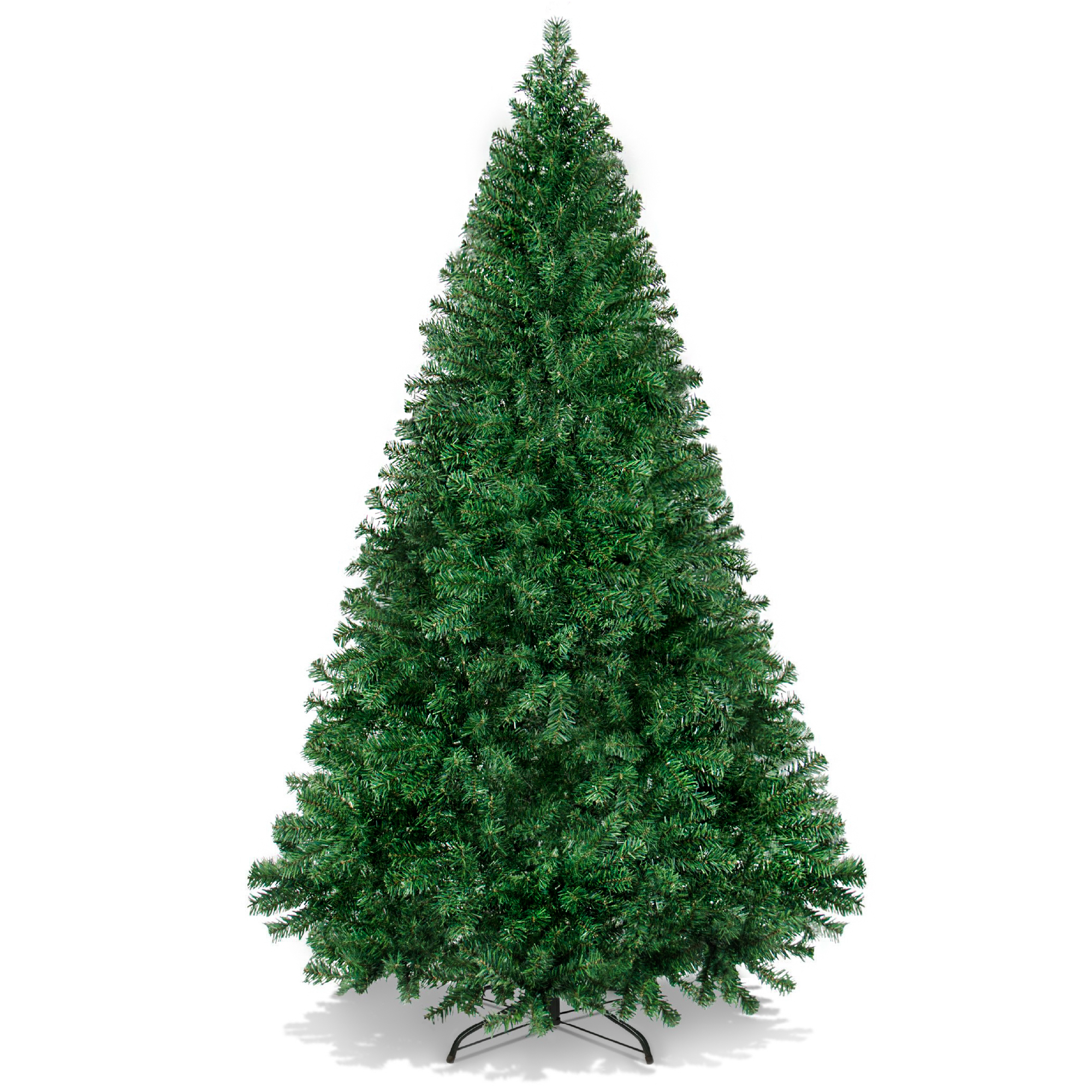 7.5ft Artificial Premium Hinged Christmas Pine Tree w/ 1,346 Tips, Foldable Metal Base - Best Choice Products Online
