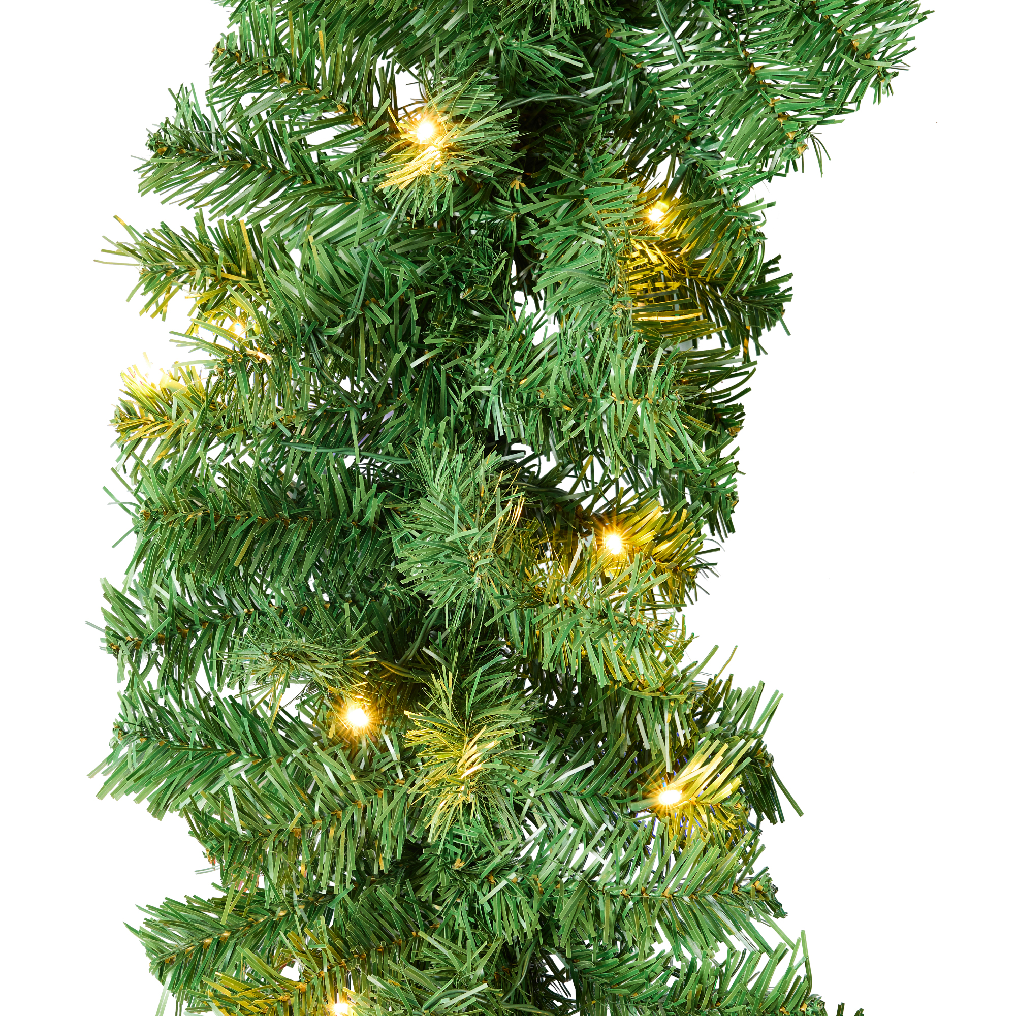 9ft Pre-Lit Holiday-Themed Christmas Garland Decoration w/ 50 2-in-1 LED Lights, Silver Bristles, Pine Cones, Berries - Best Choice Products Online