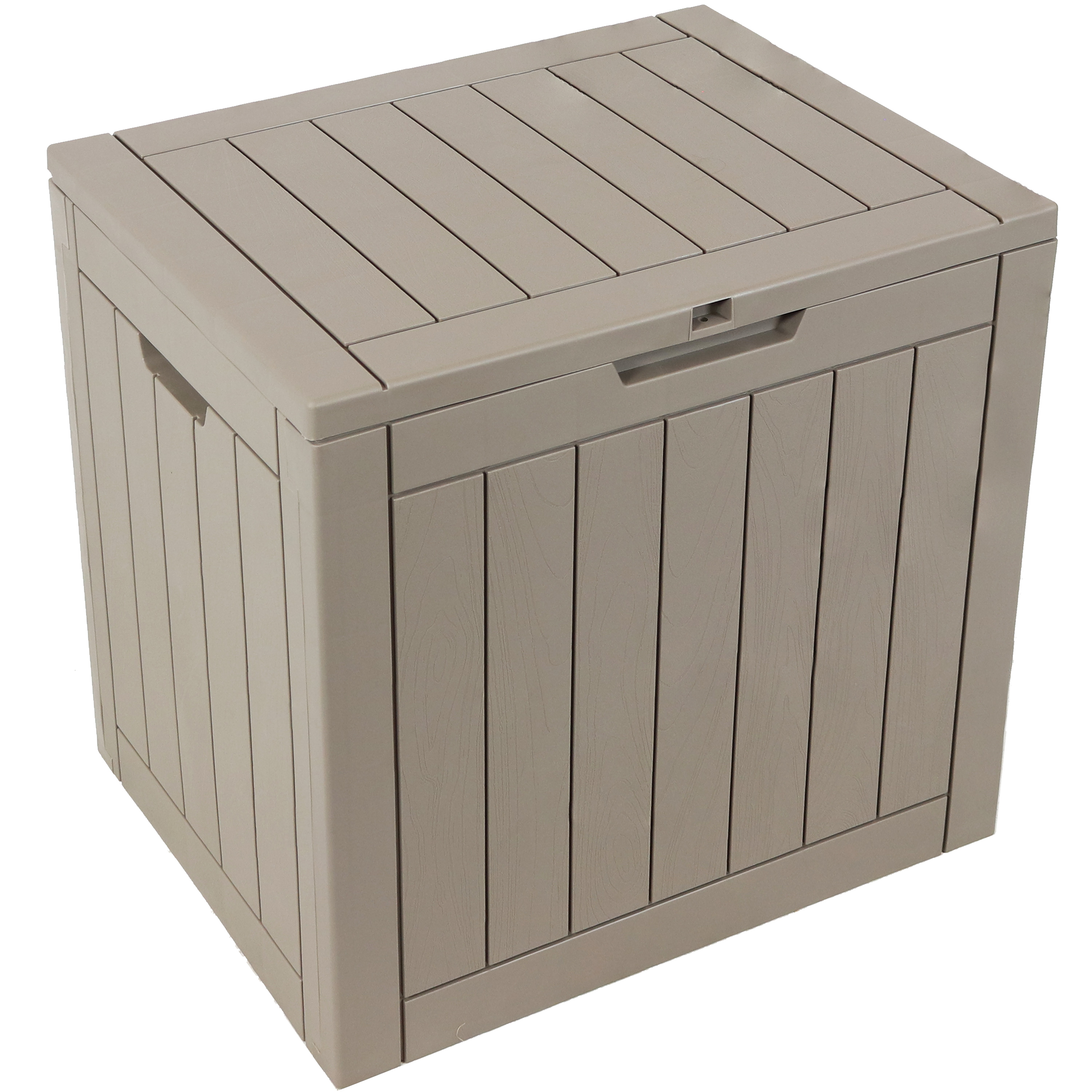 Faux Wood Grain Outdoor Storage Box - Driftwood