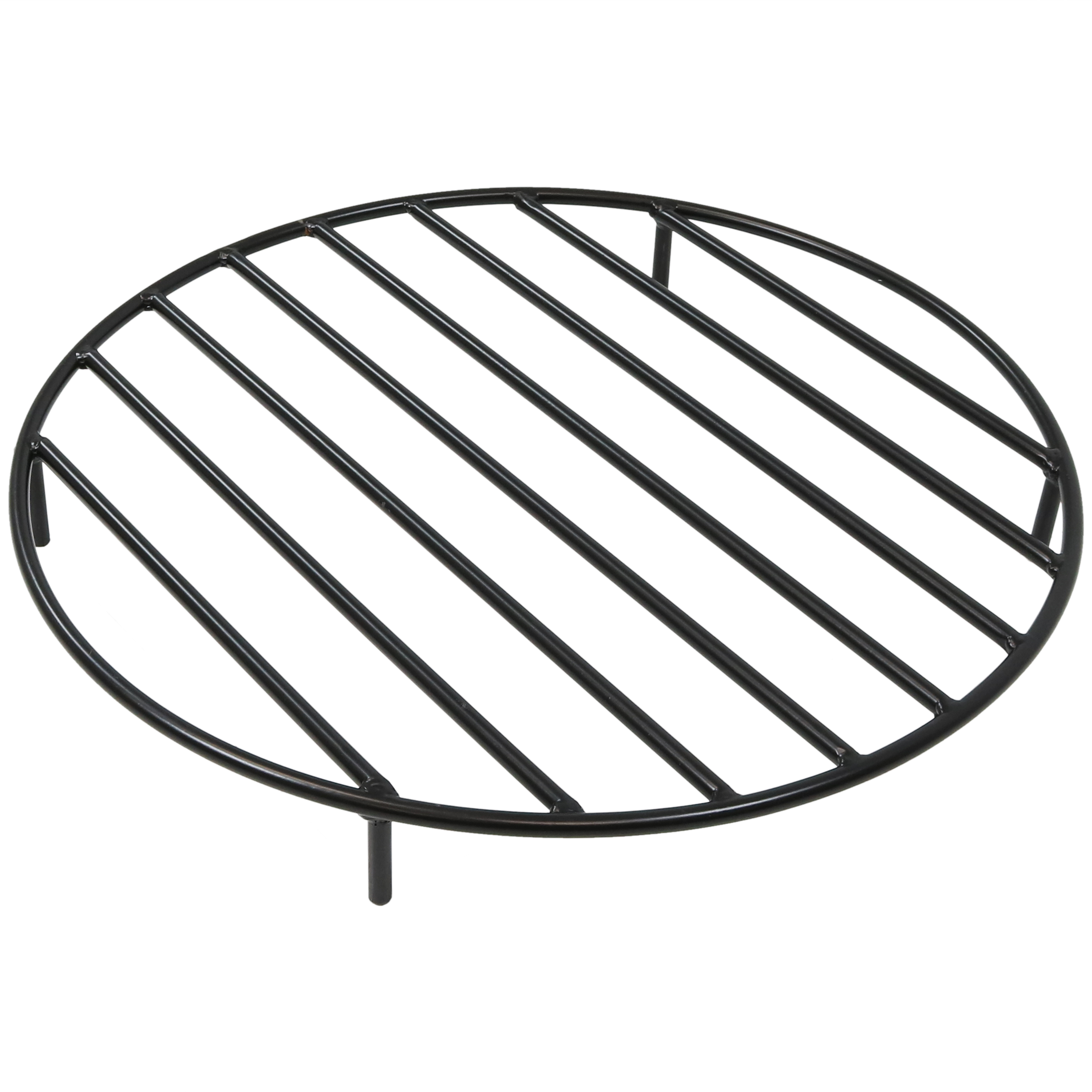 Sunnydaze Round Steel Outdoor Fire Pit Grate, 24-Inch