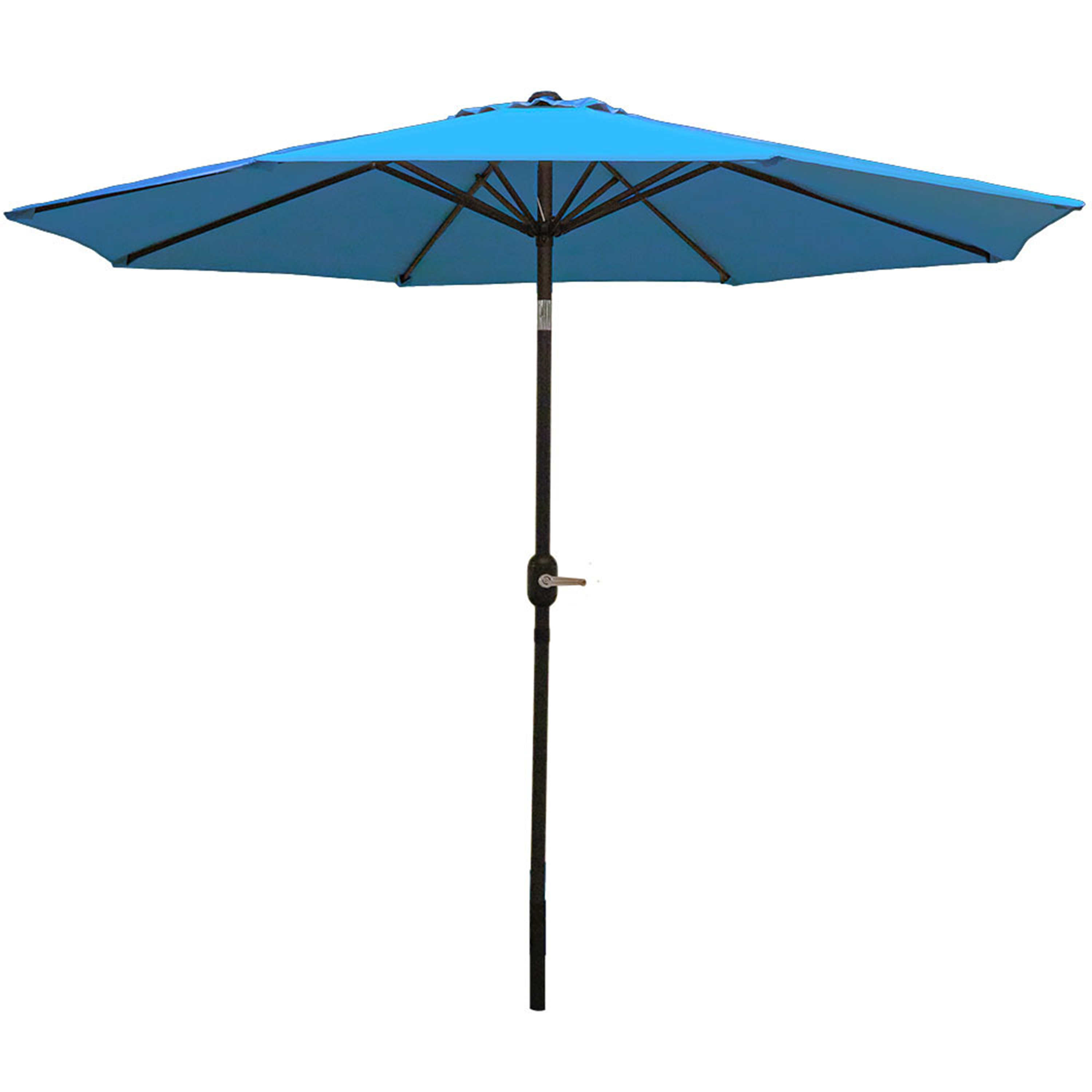 Sunnydaze Aluminum 9 Foot Patio Umbrella with Tilt & Crank, Turquoise