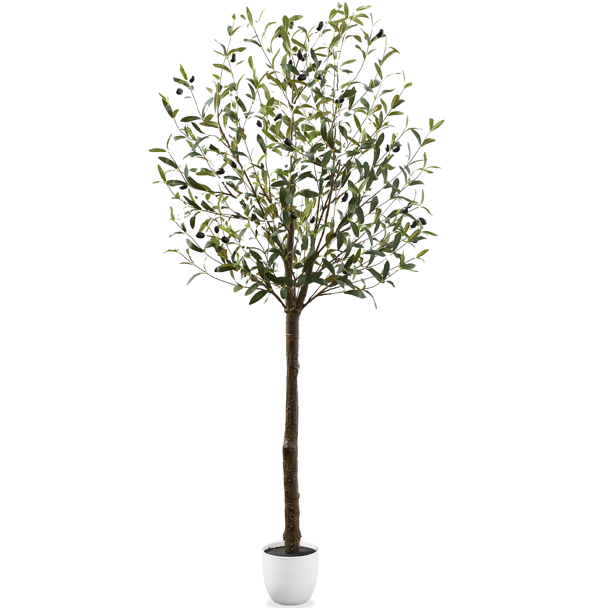 5Ft Artificial Olive Tree, Lifelike Faux Tree, Home Accent Décor w/ Planter Pot, Realistic Trunk - Best Choice Products Online