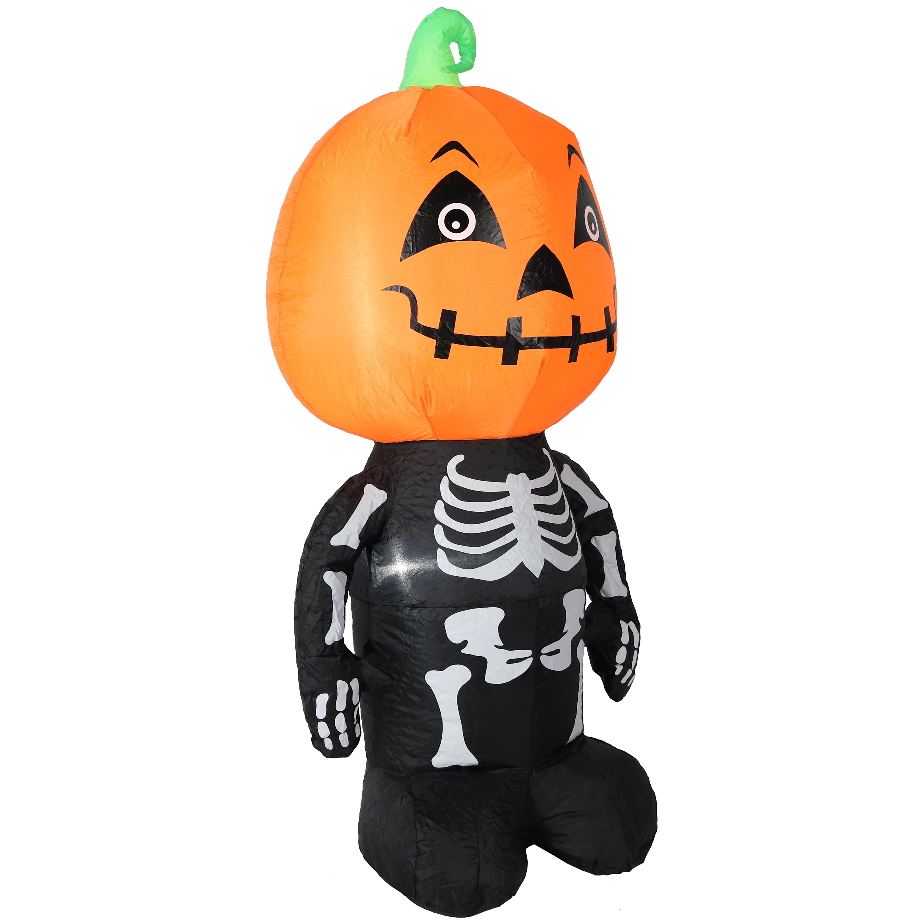 Pumpkin Head Skeleton Man Inflatable Halloween Decoration