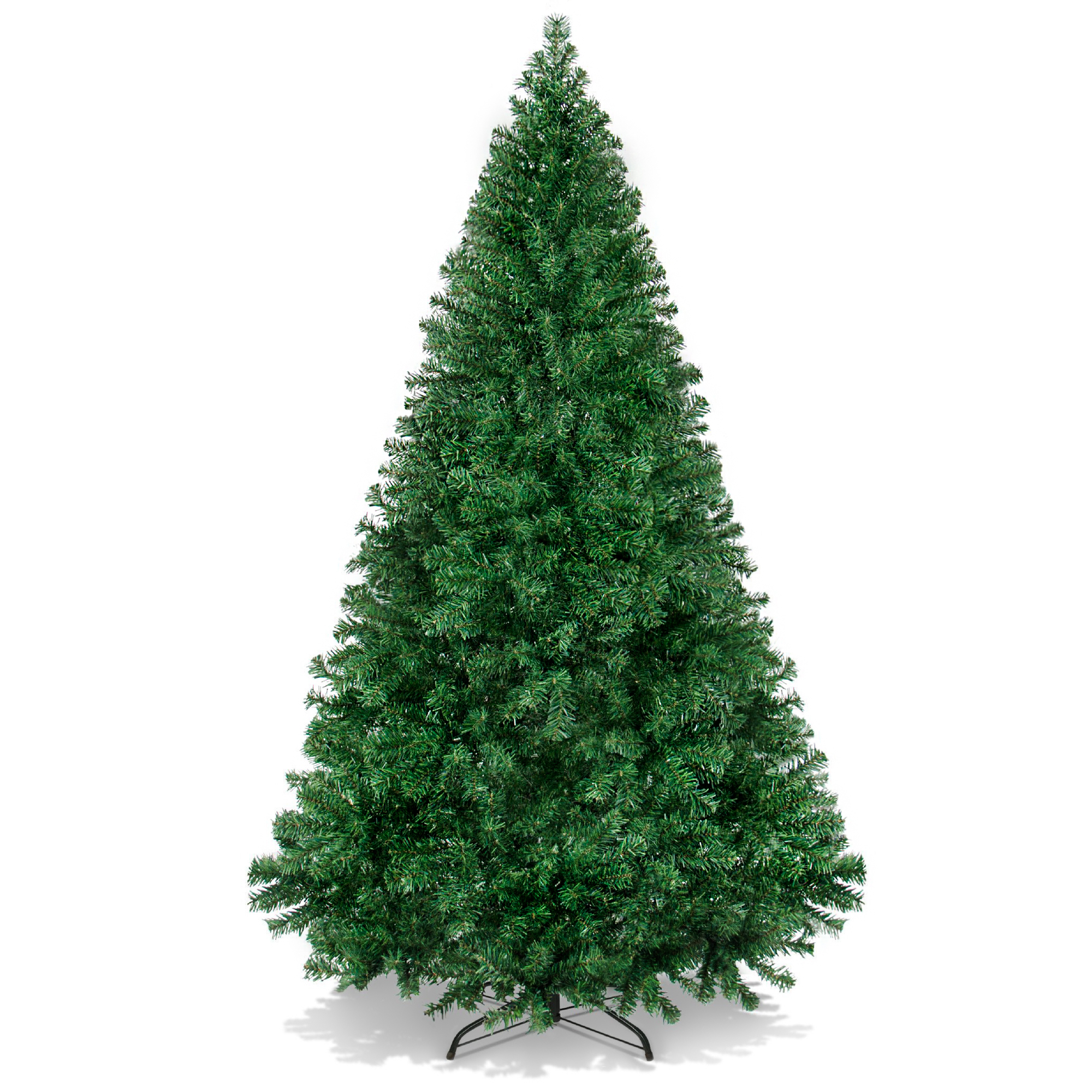 6ft Artificial Premium Hinged Christmas Pine Tree w/ 1000 Tips, Foldable Metal Base - Best Choice Products Online