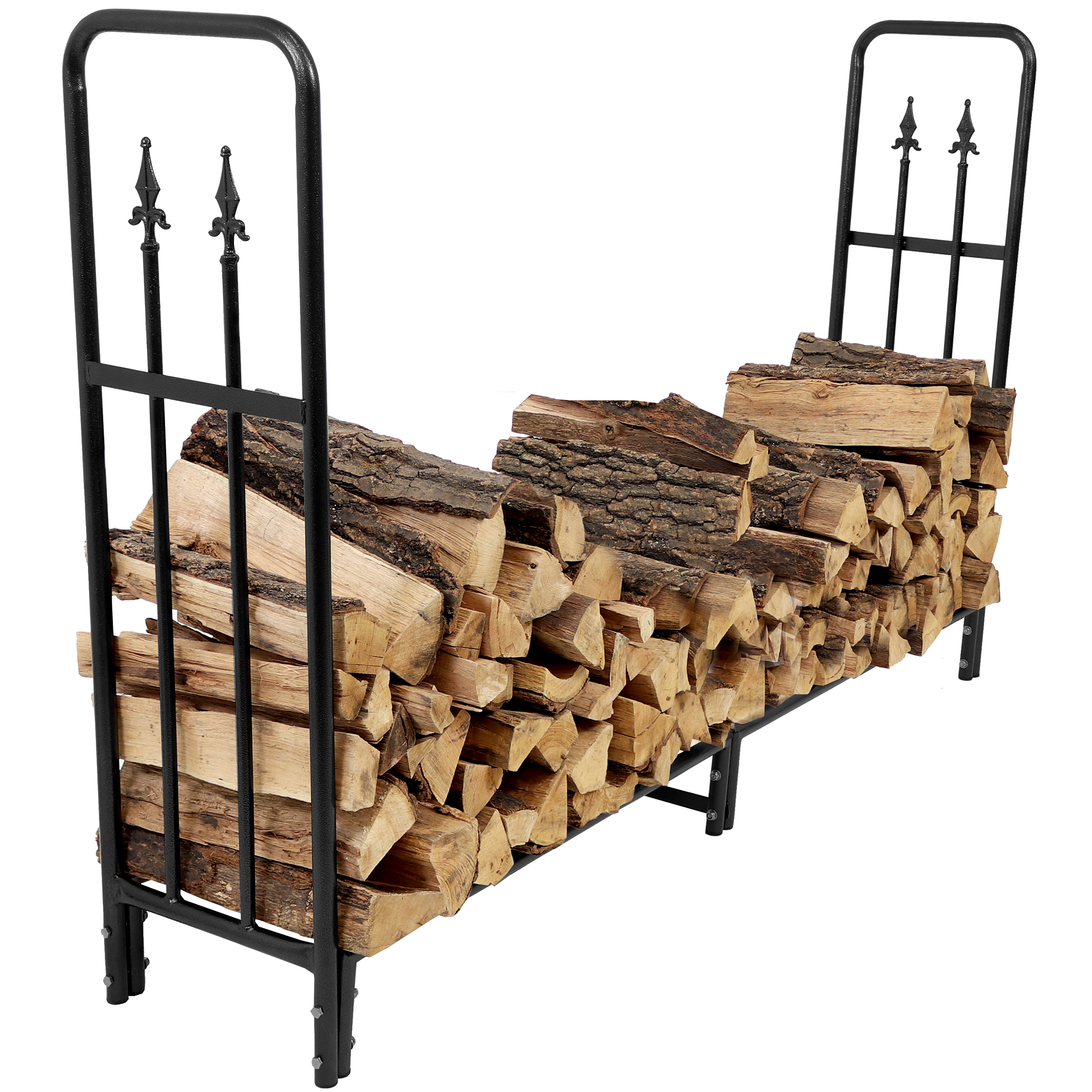 Sunnydaze Decorative Firewood Log Rack, 6 Foot, Log Rack ONLY
