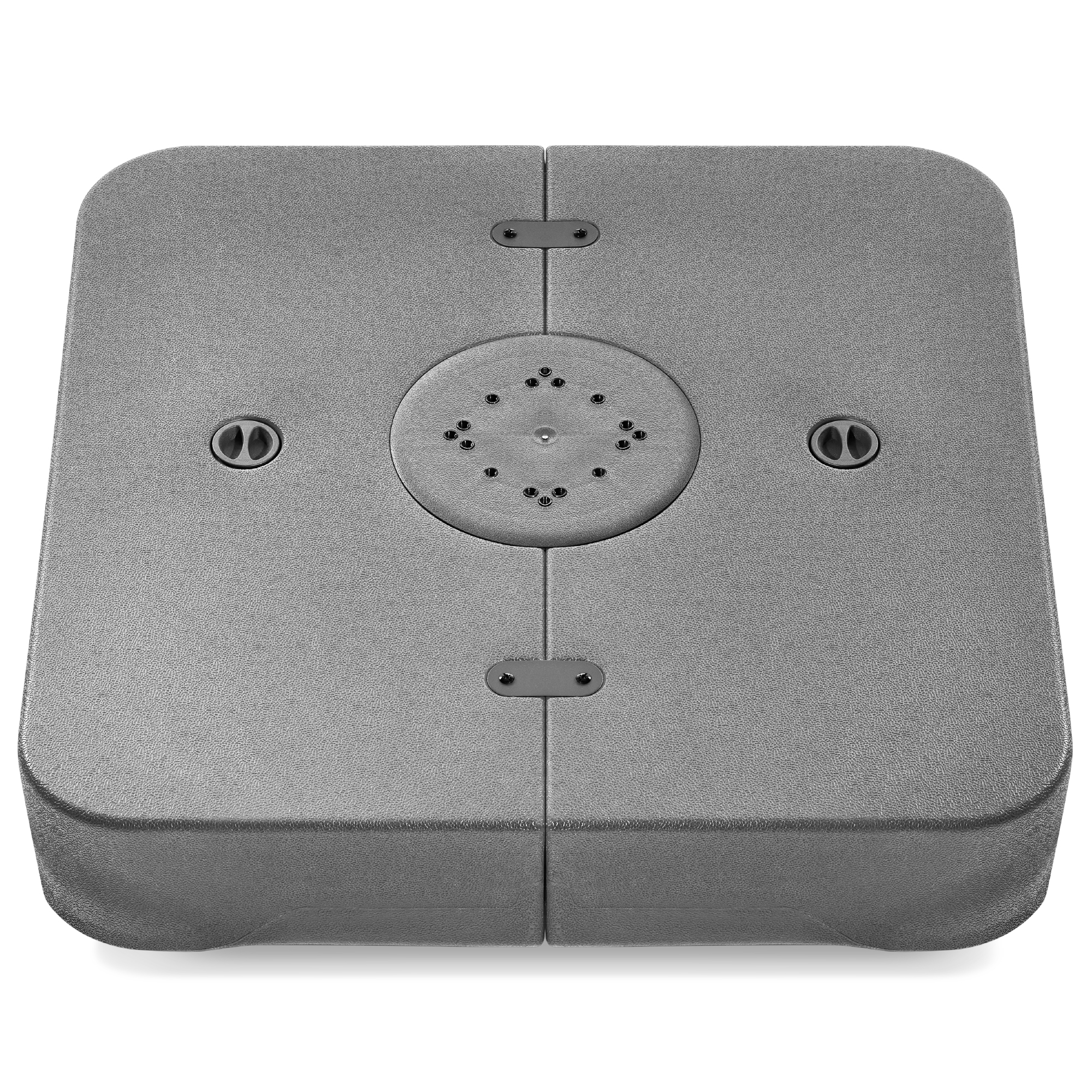 330lb Capacity Fillable Heavy-Duty Outdoor Cantilever Umbrella Base w/ Easy-Fill Spouts - Gray - Best Choice Products Online