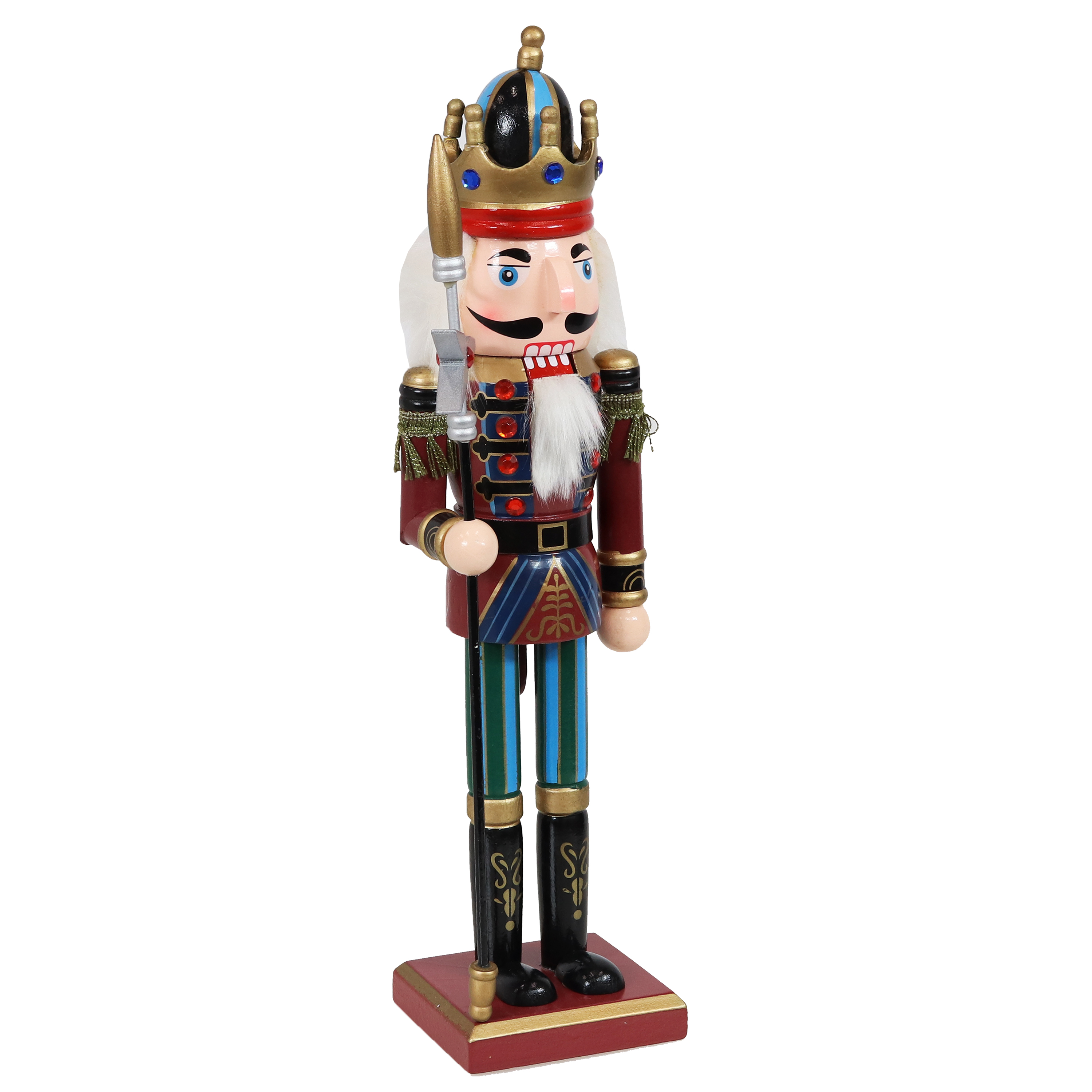 Sunnydaze Gustav the Great Indoor Christmas Nutcracker Statue - 15-Inch