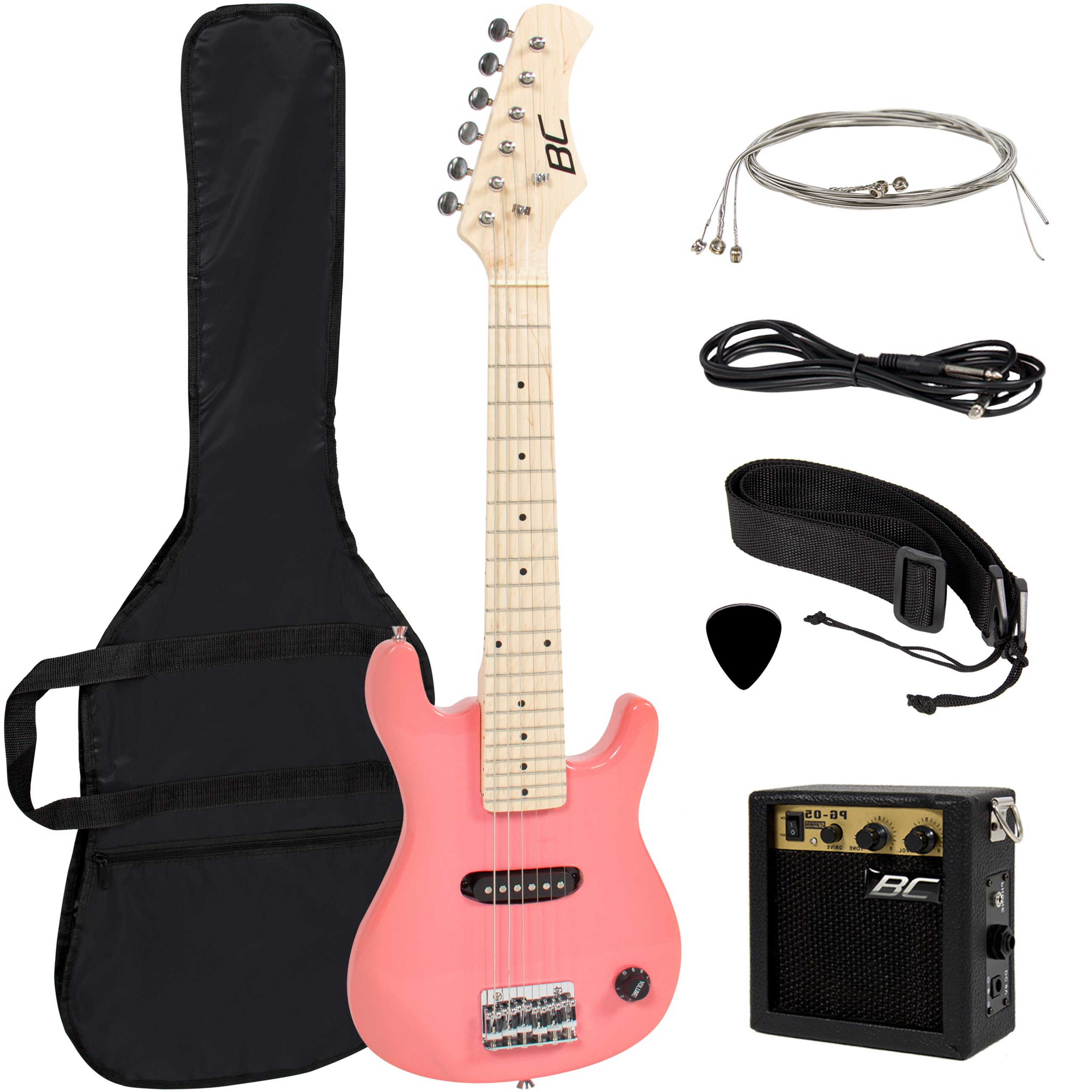 30in Kids Electric Guitar - Pink
