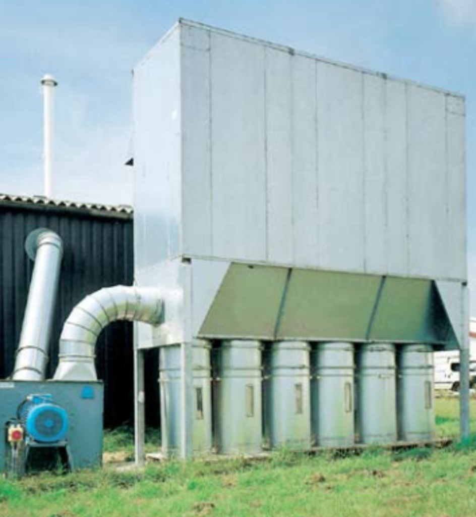 Nederman NFP Closed Reverse Air Filter Outdoor Dust Collector Hermance