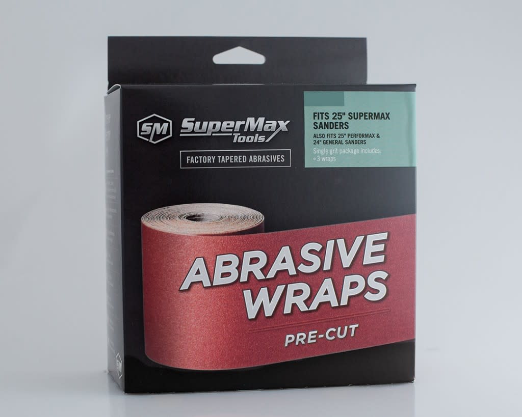Supermax 60 5120 120 Grit Pre Cut Abrasive for Drum Sander 3PK