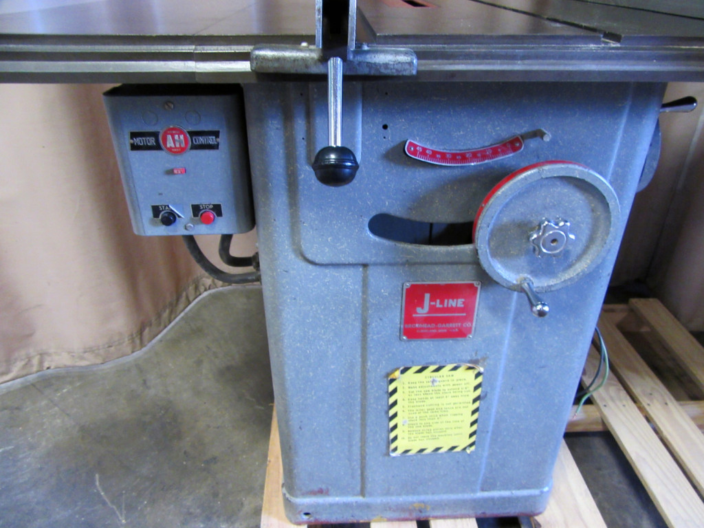 Used Broadhead Garrett Jline Table Saw