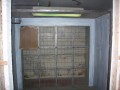8' Devilbiss Spray Booth w/ vapor proof light & exhaust fan, 1