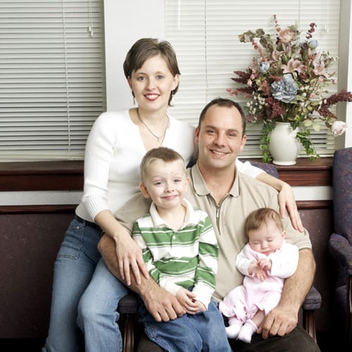 Labor Support - family of four, including newborn