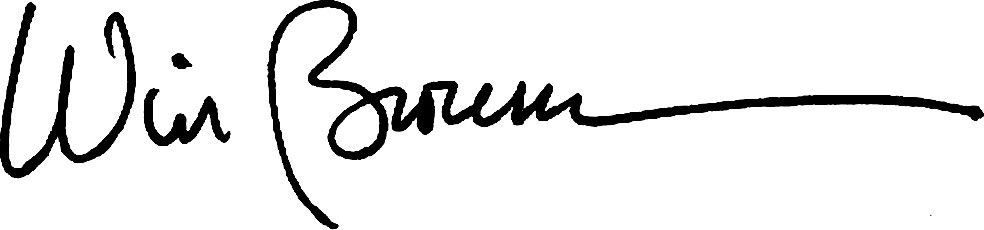 Win Brown signature