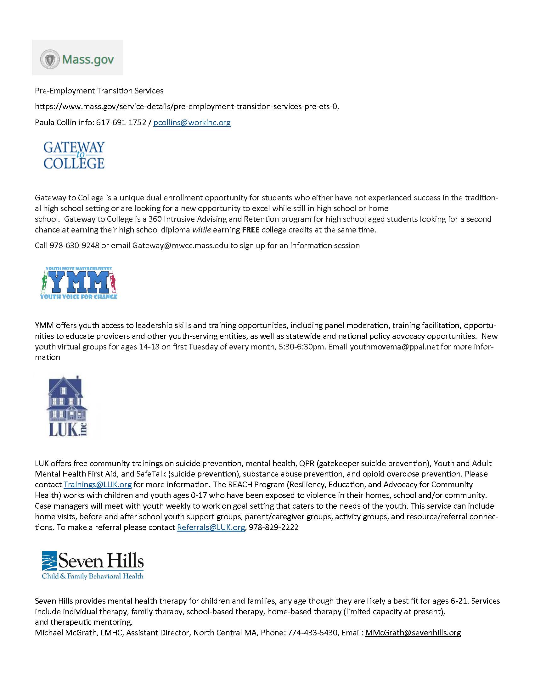 Youth Resources and Youth Development Programs for Greater Gardner