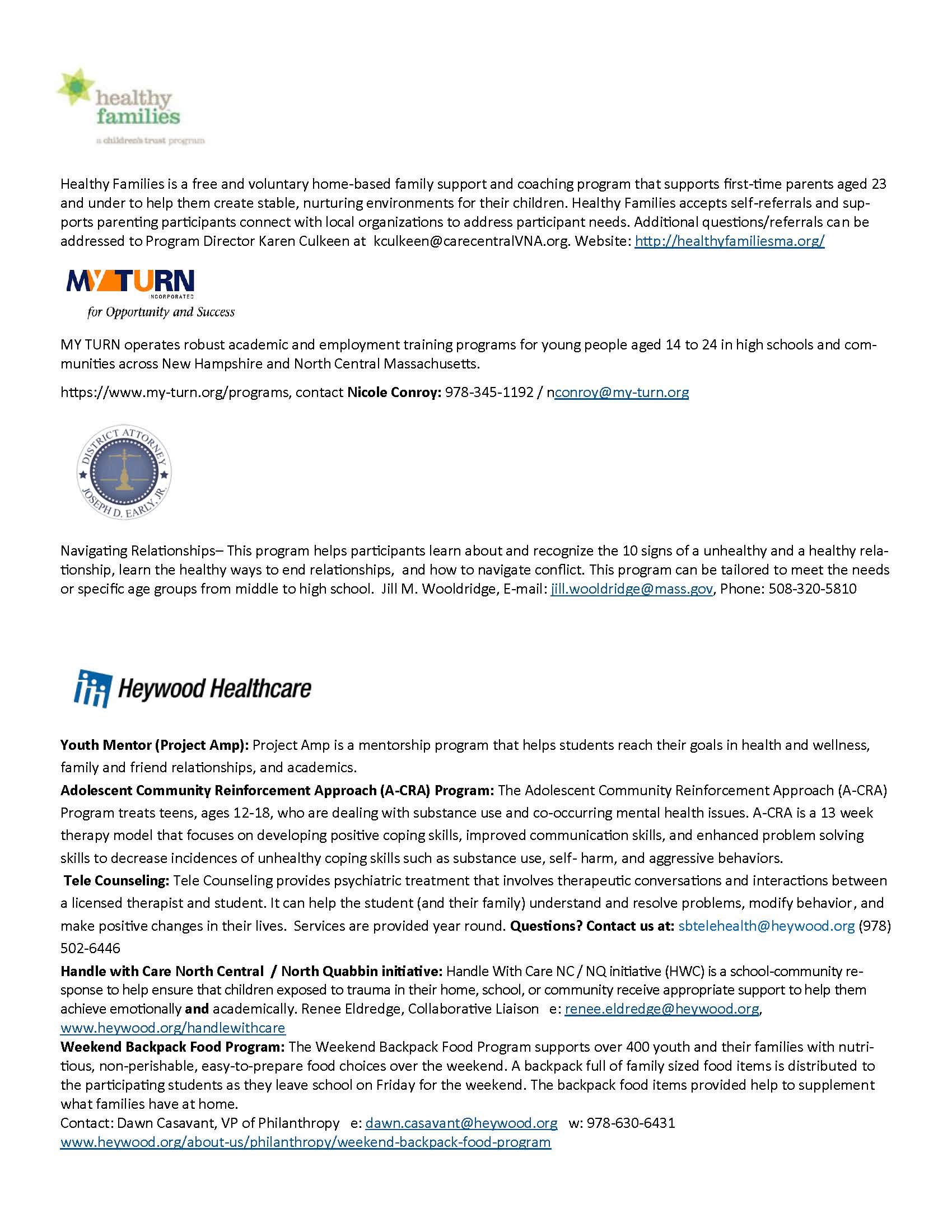 Youth Resources and Youth Development Programs for Greater Gardner