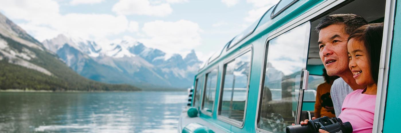 Maligne Lake Cruise banner