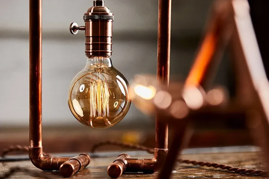 Custom Copper Lamp Making Class - Brooklyn, New York