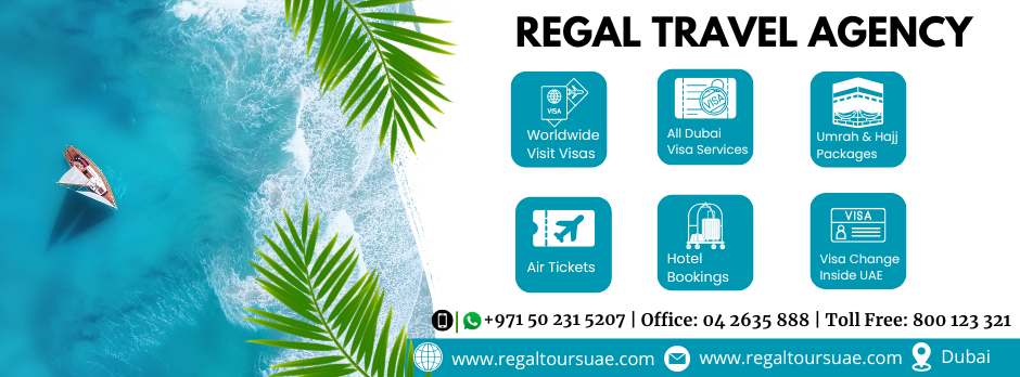 Regal Dubai Travel Agency banner
