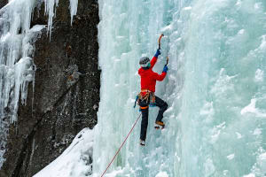 Snowmobile-Access Ice Climbing Adventure 4