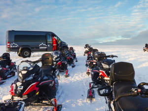 Glacier Snowmobiling & Into the Glacier from Husafell - image 4