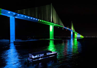 Sunset Cruise And Skyway Bridge Light Show In St. Petersburg 2