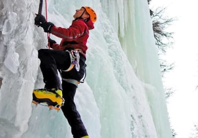 Snowmobile-Access Ice Climbing Adventure 2