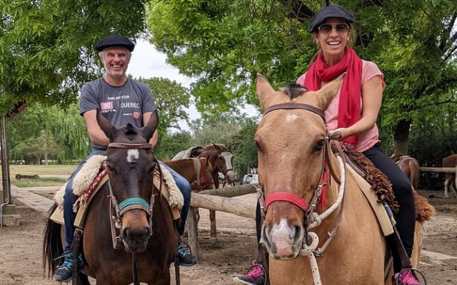Horseback riding with the Gauchos. 