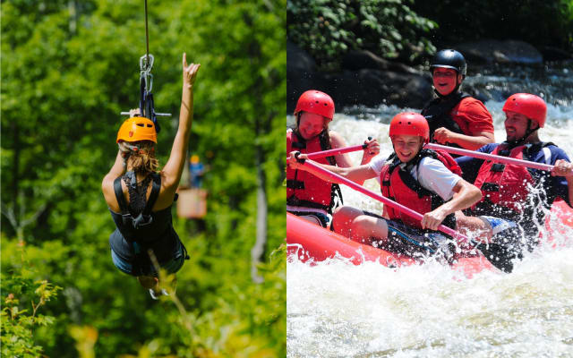 Rafting + Ziplining Package