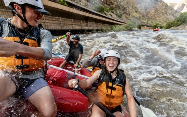 Double Shoshone Rapids Half-Day Raft Trip