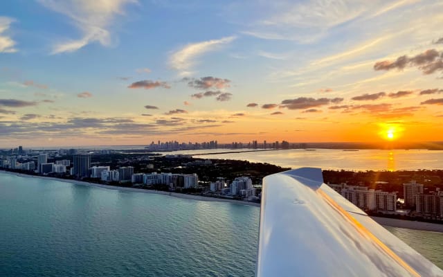 Miami Beach Sunset Air Tour from Ft Lauderdale 