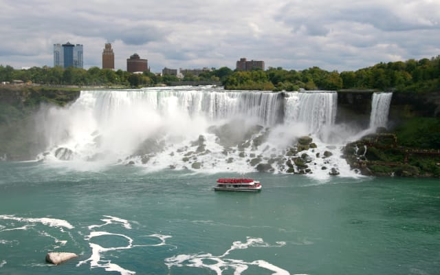 Niagara Falls Canada Tour with Behind Falls, Skylon, & Boat
