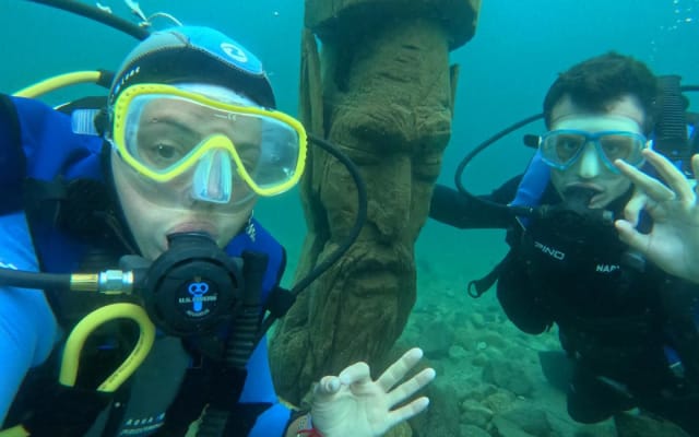 Bautismo de Buceo en Lago Moreno