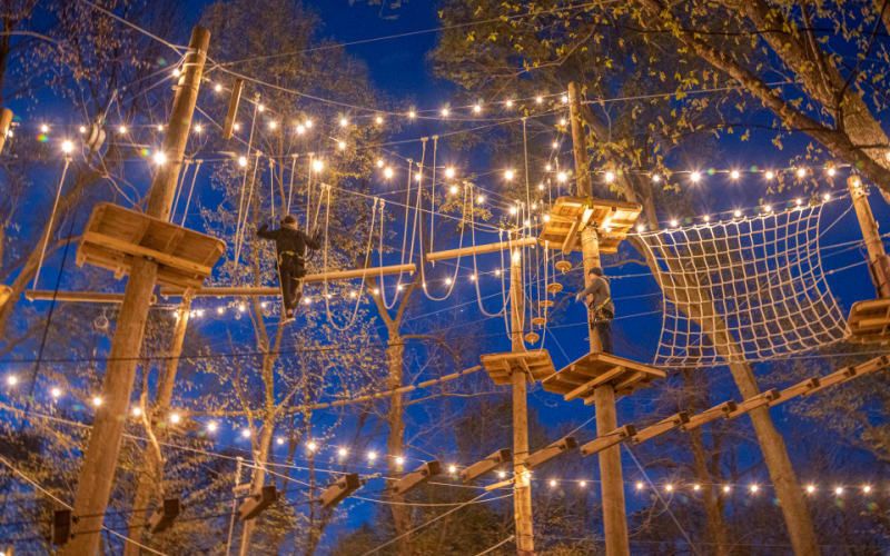 Haunted Glow in the Park at TreeRush Adventures near Omaha - main image