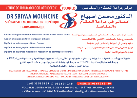 Dr Mouhcine Sbiyaa