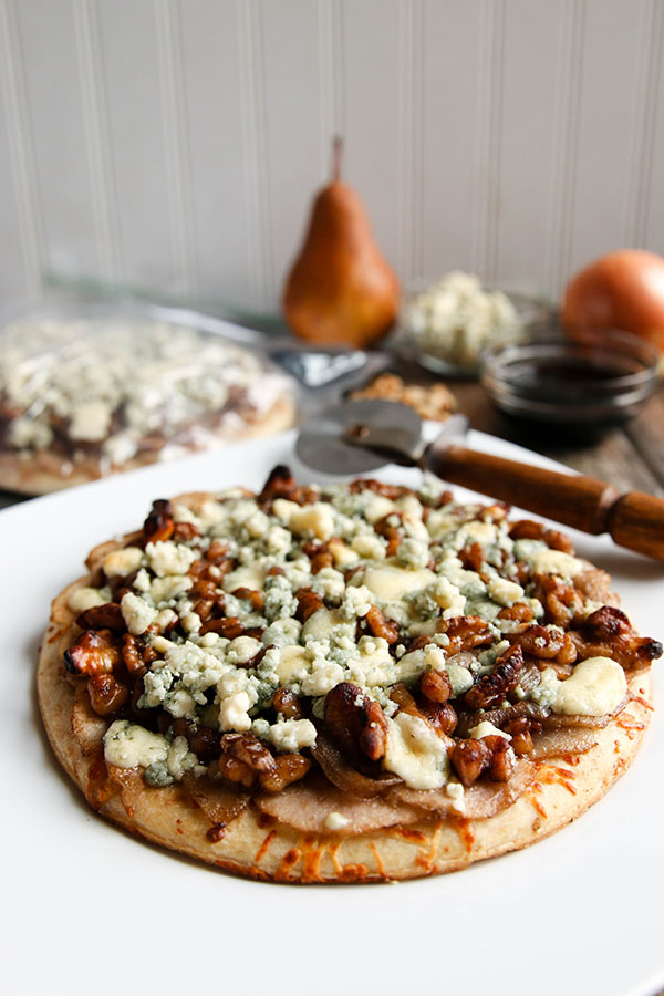 Pear Gorgonzola Walnut Pizza | Once A Month Meals