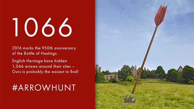 Cod Steaks help English Heritage launch their 1066 arrow hunt