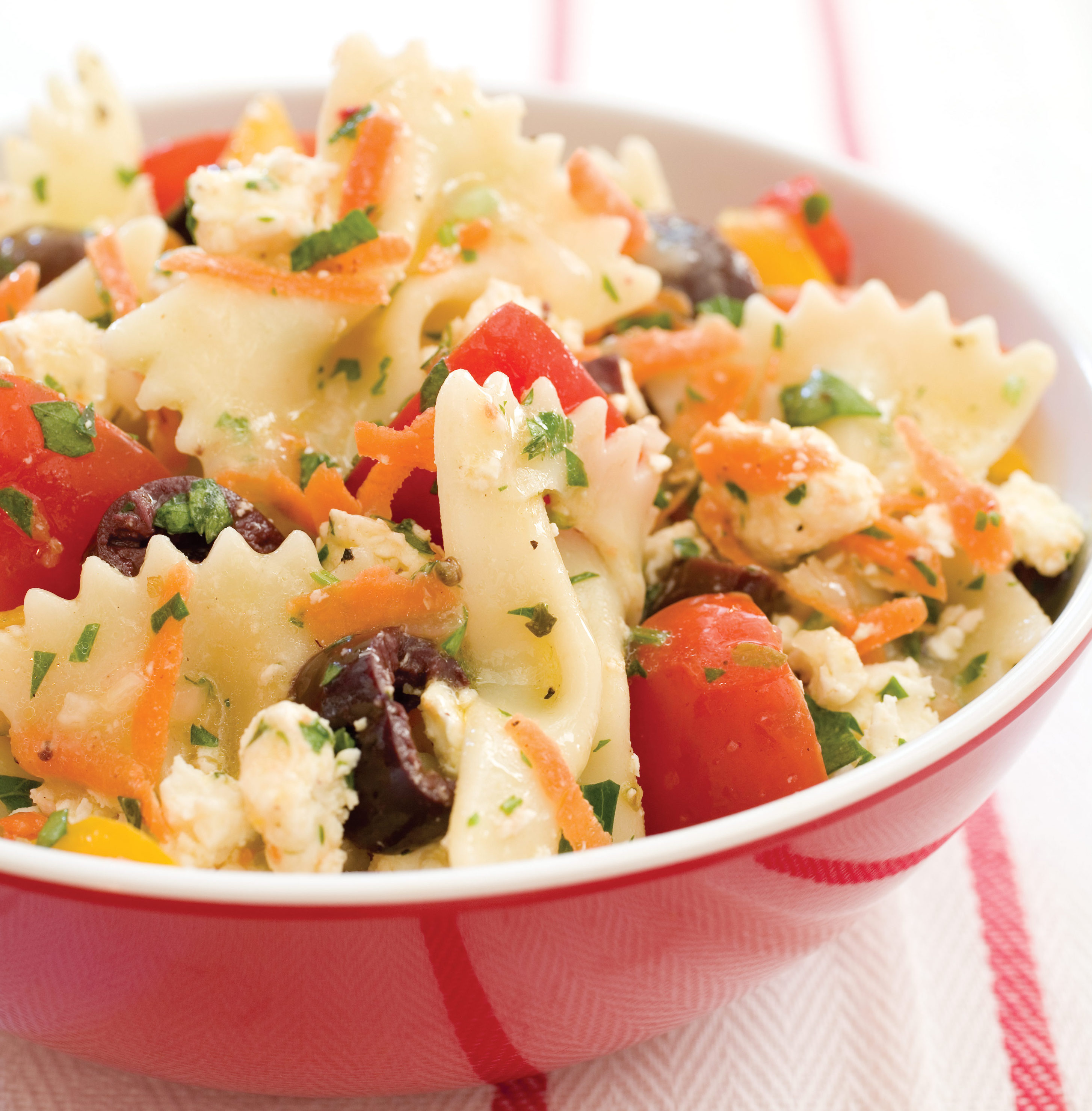 Summer Garden Pasta Salad With Olives And Feta Cook S Illustrated