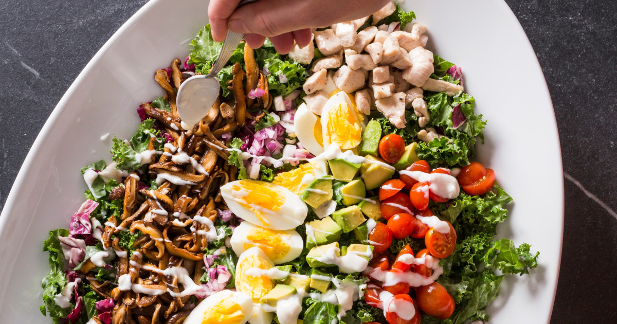 Delicious Cobb Shaker Salads at Needham High School