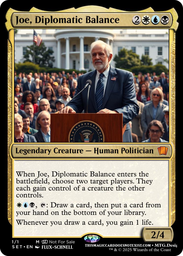 Joe, Diplomatic Balance