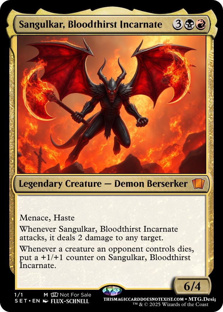 Sangulkar, Bloodthirst Incarnate