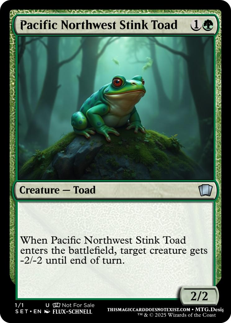 Pacific Northwest Stink Toad