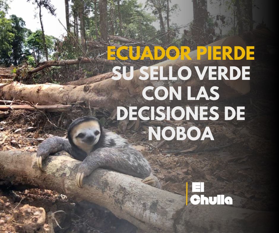 Ecuador pierde su sello verde con las decisiones de Noboa