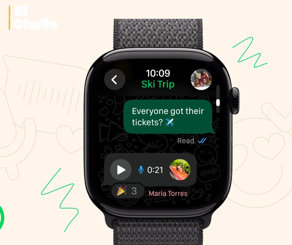 Usuarios de Apple Watch podrán usar WhatsApp directamente desde su reloj.