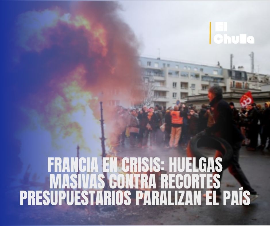 Francia en crisis: huelgas masivas contra recortes presupuestarios paralizan el país