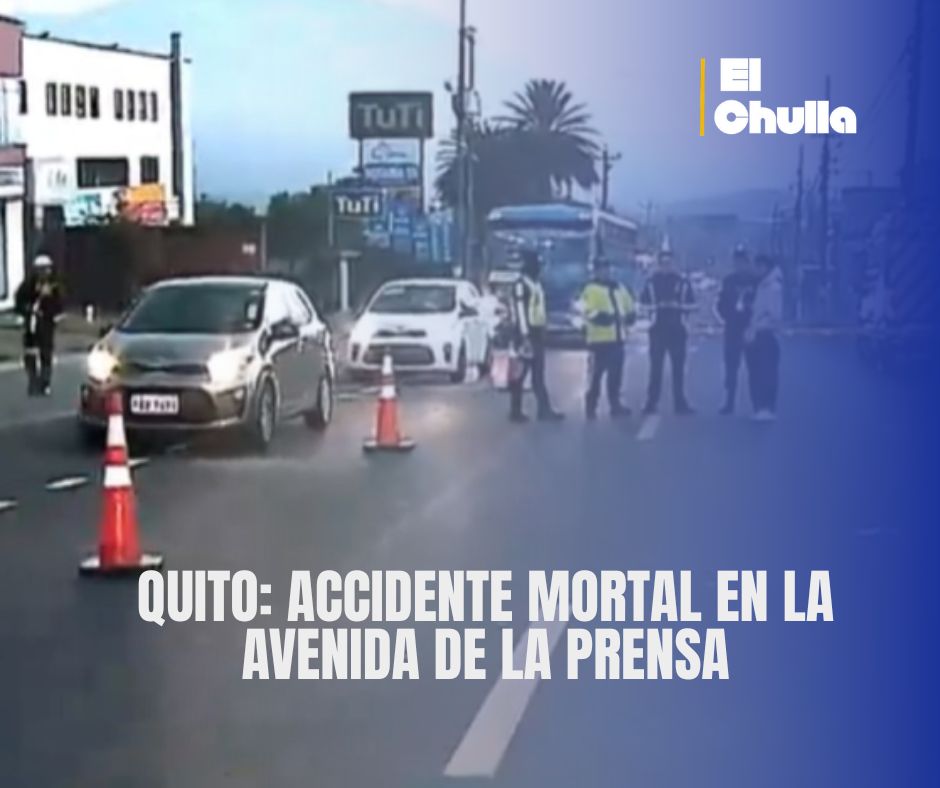 Quito: accidente mortal en la avenida De la Prensa