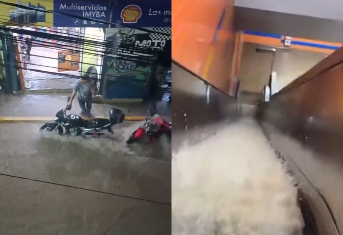 Lluvias torrenciales causan inundaciones en la Gran Caracas