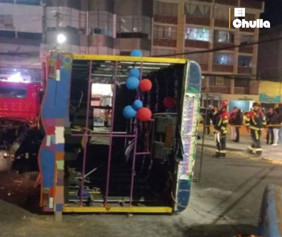 Nueve heridos tras el vuelco de una chiva en la Naciones Unidas