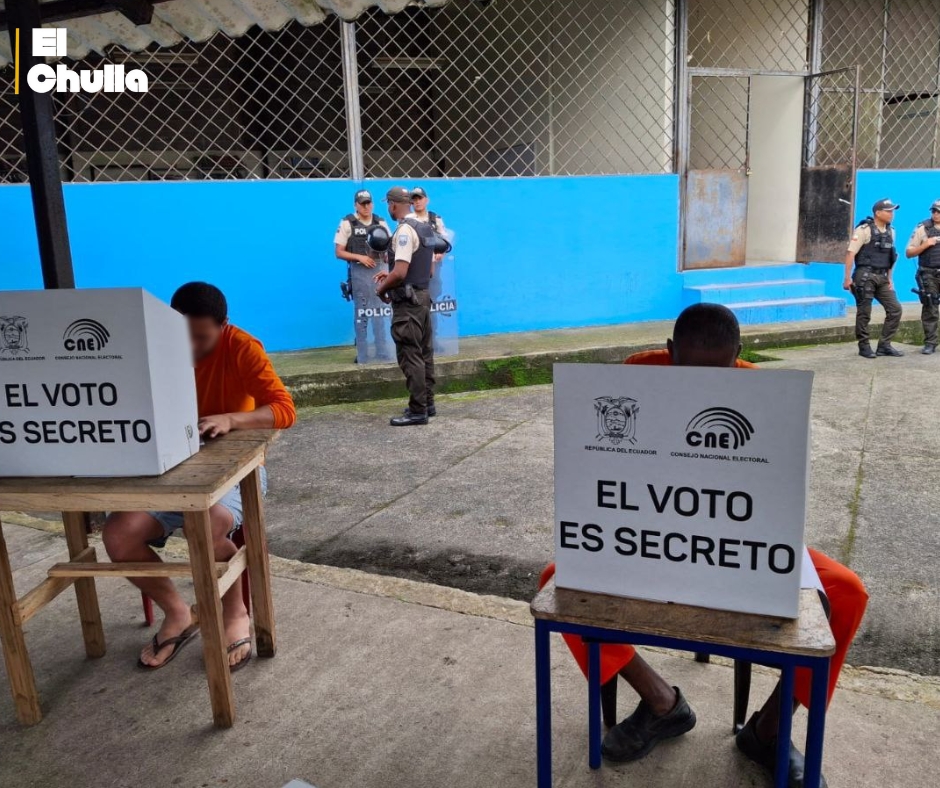 1.032 internos sin sentencia votaron en la jornada anticipada de la Consulta Popular 2025 este 13 de noviembre.